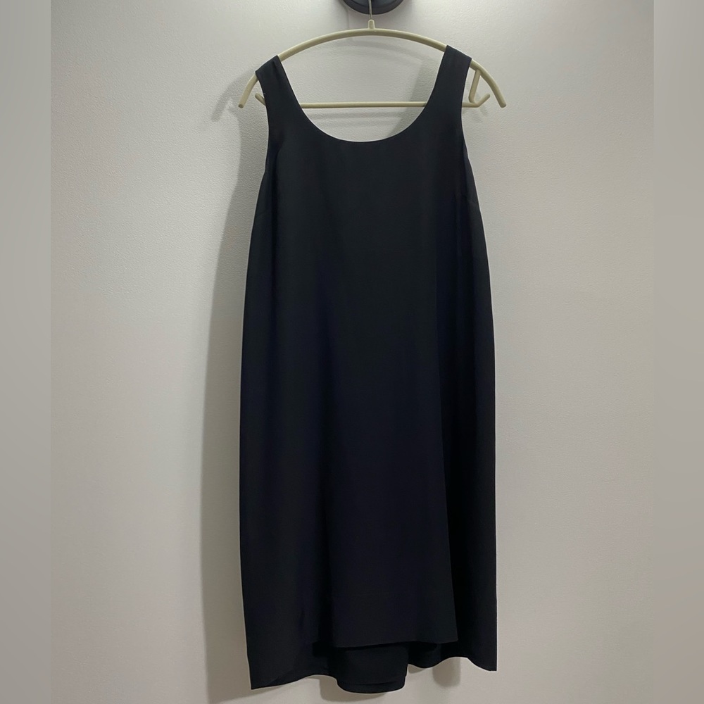100% Silk Tie-back Madewell Dress Size Medium - Picture 1 of 5